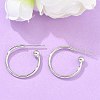 Brass Stud Earrings EJEW-L245-001P-1