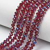 Electroplate Glass Beads Strands EGLA-A034-T4mm-I13-1