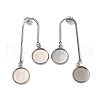 304 Stainless Steel Stud Earring Findings STAS-P328-11P-1