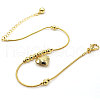 Heart Brass Charm Anklets for Women FS-WG07704-01-4