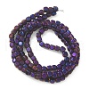 PVD Vacuum Plating Electroplate Non-magnetic Synthetic Hematite Beads Strands G-YW0001-48B-1