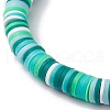 12Pcs 12 Color Polymer Clay Heishi Surfer Stretch Bracelets Set BJEW-JB10011-5