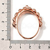 Rotatable Alloy Swivel Open Back Bezel Pendants PALLOY-I223-18RG-3