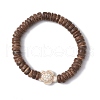 12Pcs Dyed Synthetic & Natural Gemstone and Natural Wood Beads Stretch Bracelet Set for Women Men BJEW-JB11563-3