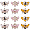 SUNNYCLUE 30Pcs 3 Colors Alloy Enamel Pendants ENAM-SC0004-26G-1