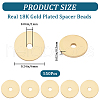 CREATCABIN 550Pcs Brass Spacer Beads KK-CN0002-48-2