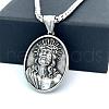 Greek Mythology Stainless Steel Jesus Pendant Men Necklaces IJ0536-1