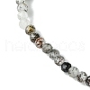 2mm Natural Tourmalinated Quartz Faceted Round Beaded Stretch Bracelets for Women BJEW-JB10843-03-4