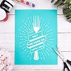Self-Adhesive Silk Screen Printing Stencil DIY-WH0173-022-5