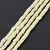Glass Silk Stain Style Beads Strands GLAA-N047-001A-02-2