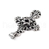 Retro 304 Stainless Steel Big Pendants STAS-I205-21AS-E-2