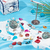 SUNNYCLUE 84Pcs 7 Colors Spray Painted Natural Akoya Shell Pendants FIND-SC0010-27-4