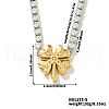 Golden Tone Brass Clear Cubic Zirconia Cup Chain Geometric Pendant Necklaces for Women LZ2256-5-1