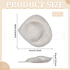 Linen Mini Hat Fascinator Base AJEW-WH0561-32D-2