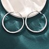 304 Stainless Steel Hoop Earrings EJEW-Z093-01P-01-3