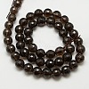 Smoky Quartz Beads Strands X-GSFR6mm176-128-2