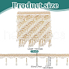 Curtain Acrylic Beaded Fringe Trim OCOR-WH0070-137B-2