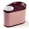 Rotatable 4-Layer Plastic Jewelry Storage Box AJEW-I050-01B-1