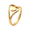 304 Stainless Steel Heart Finger Rings RJEW-Q012-17G-4
