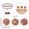 DICOSMETIC Undyed Natural Rudraksha Beads WOOD-DC0001-01-2