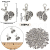 SUNNYCLUE 100Pcs Tibetan Style Zinc Alloy Pendants FIND-SC0007-46-2