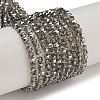 Electroplate Glass Beads Strands GLAA-Q105-02Y-1