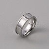 201 Stainless Steel Grooved Finger Ring Settings STAS-WH0027-27A-P-1