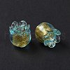 Handmade Gold Foil Lampwork Glass Beads X1-LAMP-G158-02D-4