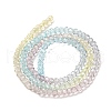Transparent Painted Glass Beads Strands X1-DGLA-A034-T2mm-A15-5