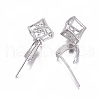Anti-Tarnish Rhodium Plated 925 Sterling Silver Pendant Bails STER-L058-020P-2