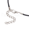 Dyed Synthetic Imperial Jasper & Glass Seed Beaded Star Pendant Black Waxed Cotton Cord Necklaces NJEW-MZ00109-04-5