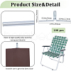 Gorgecraft 100Pcs Carbon Steel Lawn Chair Webbing Clips for Macrame Chair Frame FIND-GF0005-82-2