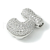 Rack Plating Brass Cubic Zirconia Pendants KK-S378-02P-J-2