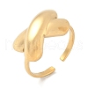 Ocean Themes 304 Stainless Steel Open Cuff Rings for Women RJEW-K293-02D-G-2
