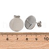 304 Stainless Steel Stud Earring Findings STAS-H436-21P-05-3