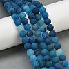 Natural Druzy Agate Beads Strands G-NH0024-A04-8mm-1