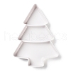 Christmas Tree Shaped Plastic Snack Dried Tray Box DJEW-Q003-01D-2