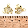 Brass Micro Pave Cubic Zirconia Pendants KK-C092-18A-G-3