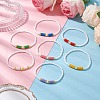 7Pcs 7 Colors Glass Seed Beads Stretch  Bracelets for Women BJEW-MZ00153-1