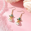 Angel Handmade Glass Seed Beads Dangle Earrings for Women EJEW-MZ00395-04-1