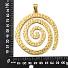 Ocean Series Alloy Pendants PALLOY-S195-02G-G-3