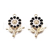 Alloy Enamel Pendants ENAM-F143-01A-G-2
