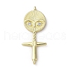 Brass Micro Pave Cubic Zirconia Pendants KK-Q070-01A-G-1