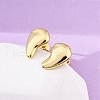 Brass Stud Earrings EJEW-H158-05B-G-3