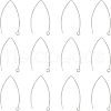 Unicraftale 304 Stainless Steel Marquise Ear Wire STAS-UN0015-62-1