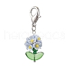 Resin & Glass Beaded Pendant Decorations HJEW-MZ00169-03-2
