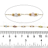 Handmade 304 Stainless Steel & Cat Eye Beaded Chains CHS-L031-02G-2