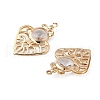 Iron Crystal Rhinestone Pendants IFIN-TAC0002-33-2