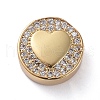 Brass Micro Pave Cubic Zirconia Beads ZIRC-G157-58G-02-1