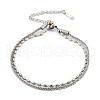 304 Stainless Steel Multi-strand Bracelets BJEW-Q051-03P-2